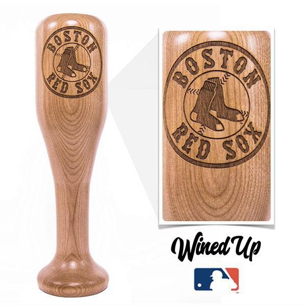 Collection of Boston Red Sox Wined Up® Baseball Bat Wine Mug in a gallery layout